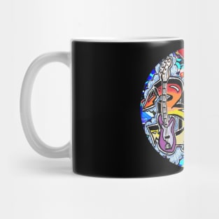 Bass Splash Rainbow Art Mug